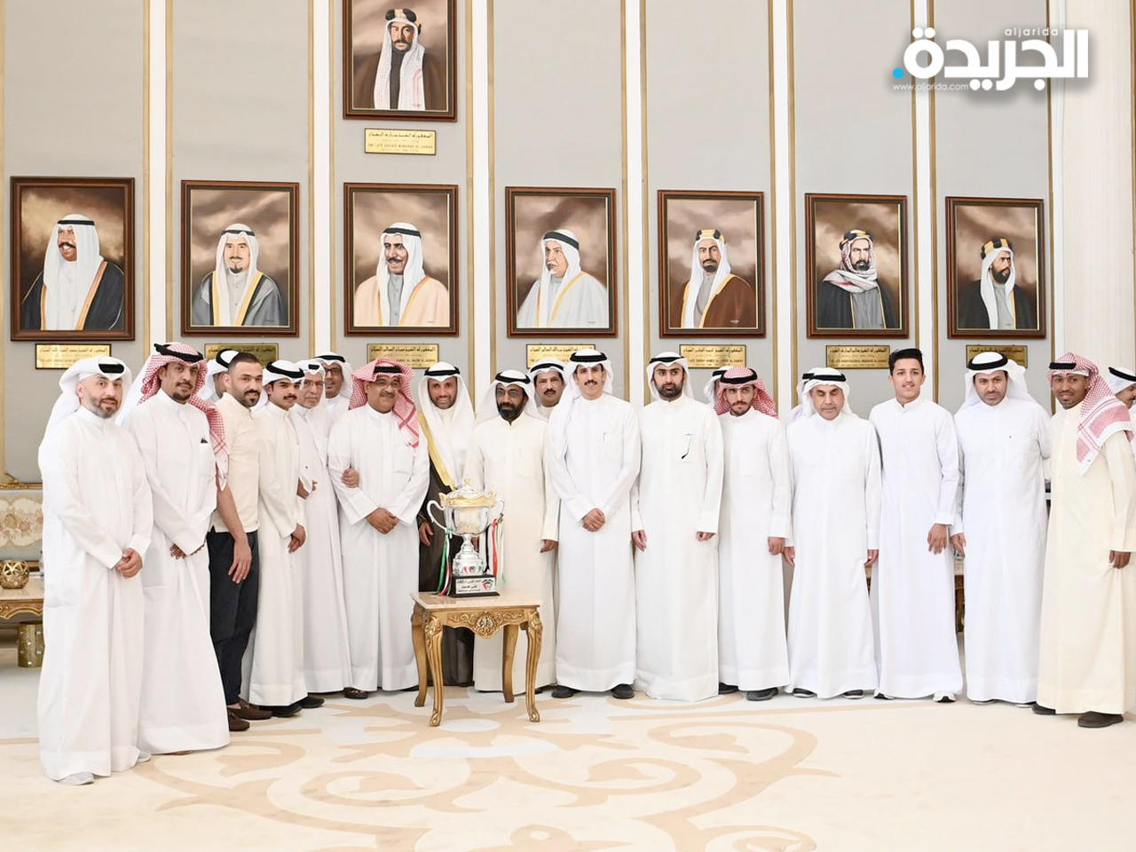 الغانم يستقبل وفد نادي النصر