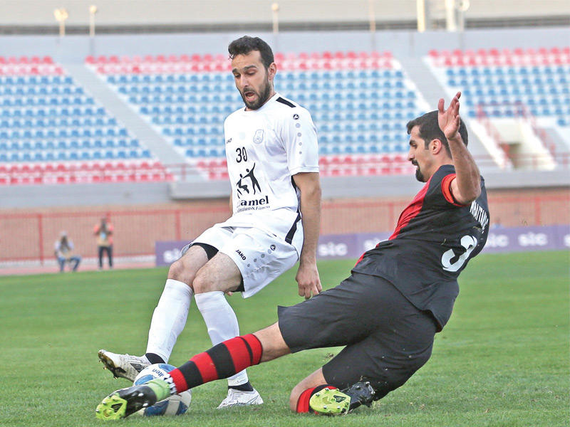 جانب من مباراة خيطان واليرموك