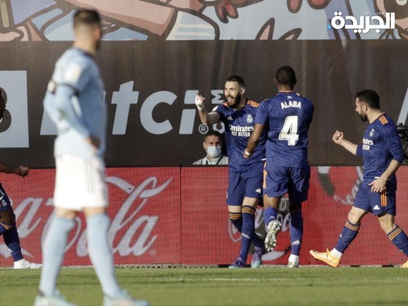 فرحة بنزيما بالهدف الثاني