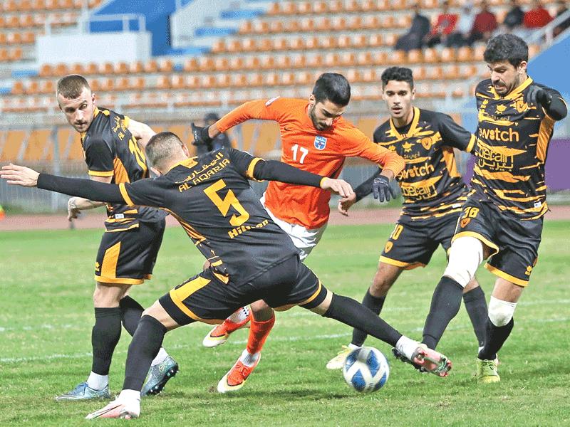 جانب من لقاء كاظمة والقادسية في الدوري