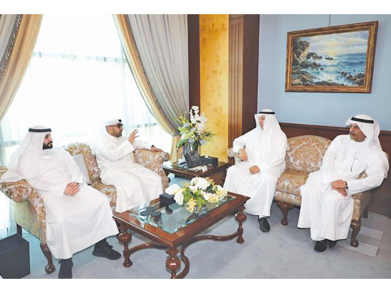  رئيس ديوان المحاسبة فيصل الشايع مستقبلا وفد الجمعية اليوم 