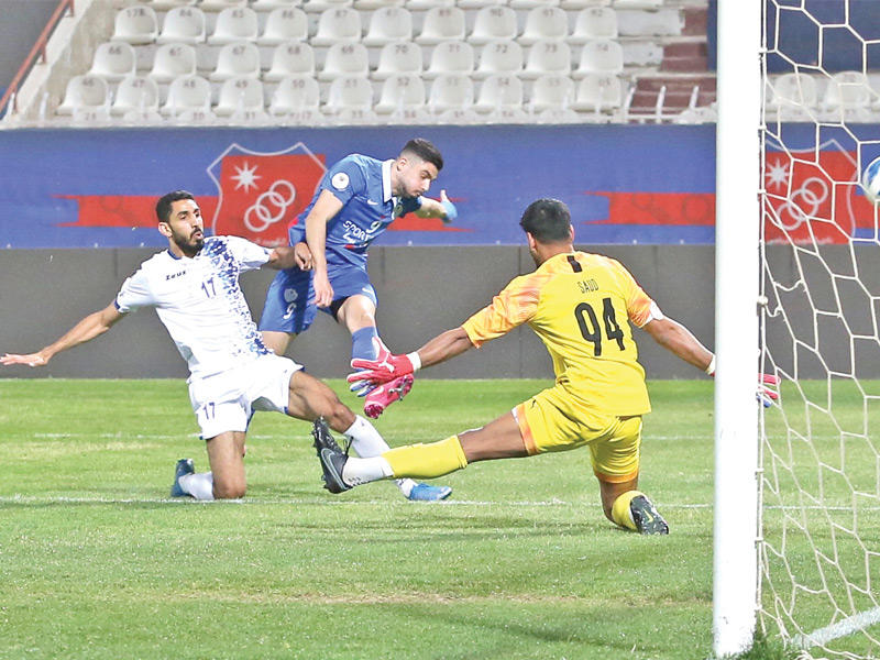 جانب من مباراة التضامن والشباب