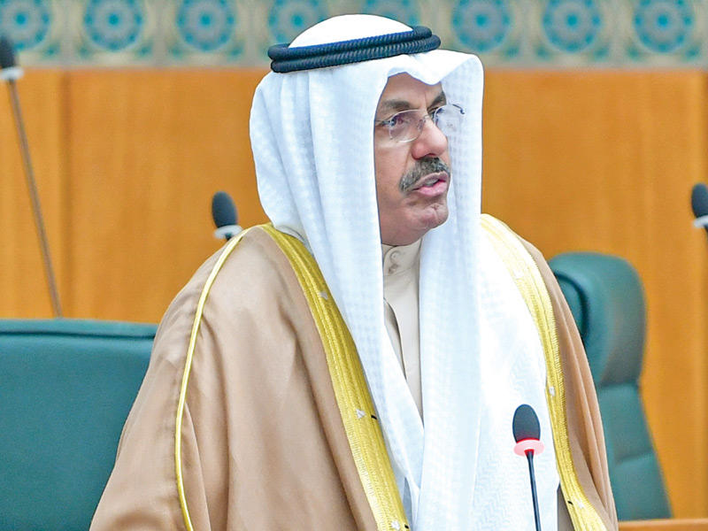 النائب الأول لرئيس مجلس الوزراء وزير الداخلية الشيخ أحمد النواف 