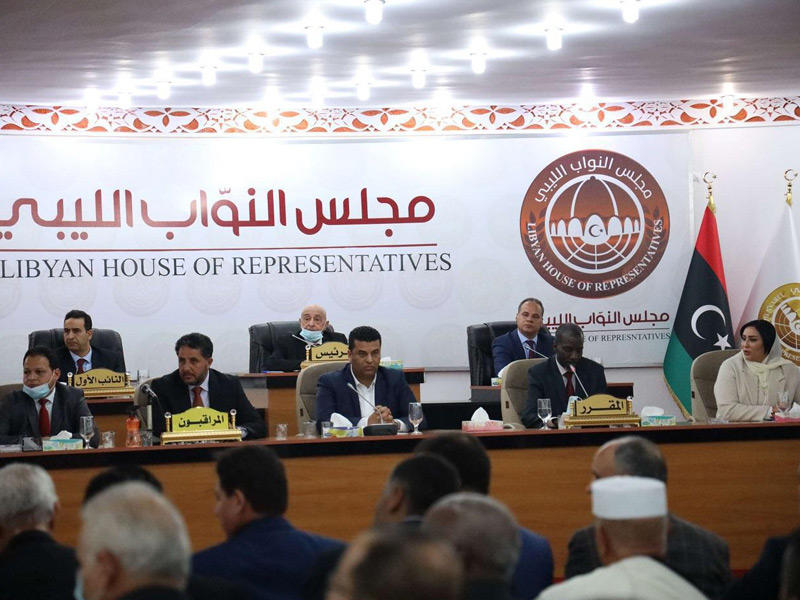 جانب من جلسة البرلمان الليبي