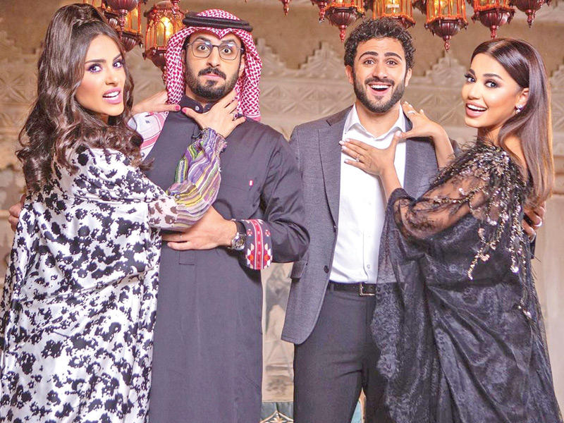 إلهام في كواليس إحدى الحلقات 