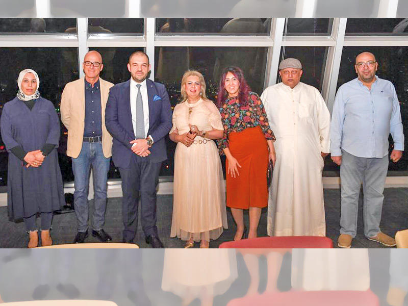 السفير تودور مع ممثلي وسائل الإعلام  (تصوير ميلاد غالي)