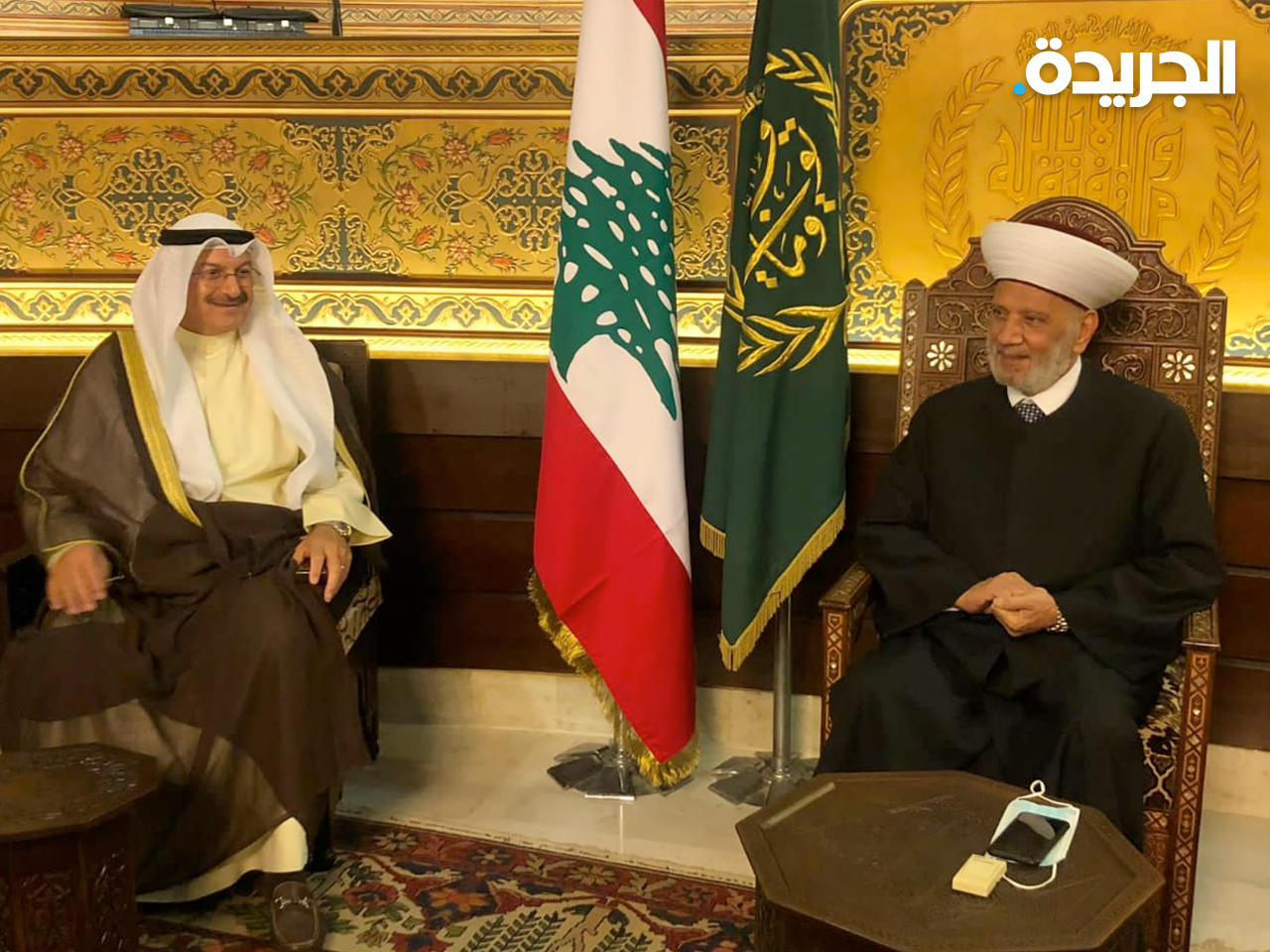 السفير القناعي خلال لقائه مفتي لبنان الشيخ عبداللطيف دريان