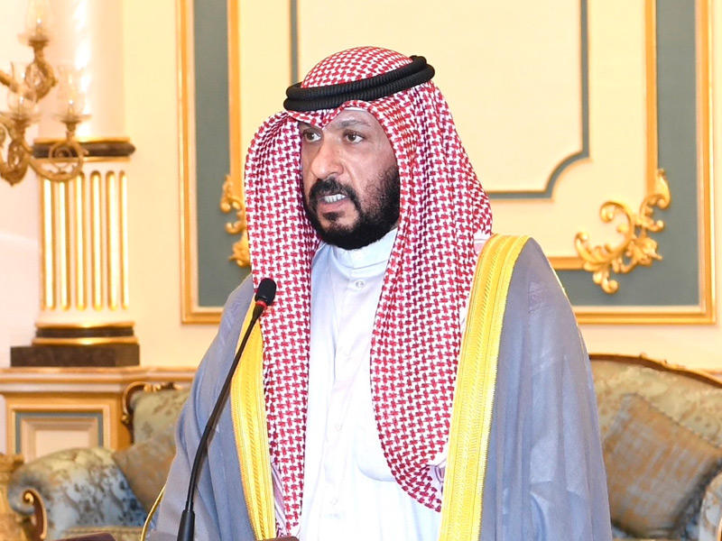 نائب رئيس مجلس الوزراء وزير الدفاع الشيخ طلال الخالد