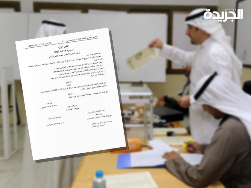 مرسوم بالدعوة إلى انتخابات أعضاء المجلس البلد في 21 مايو