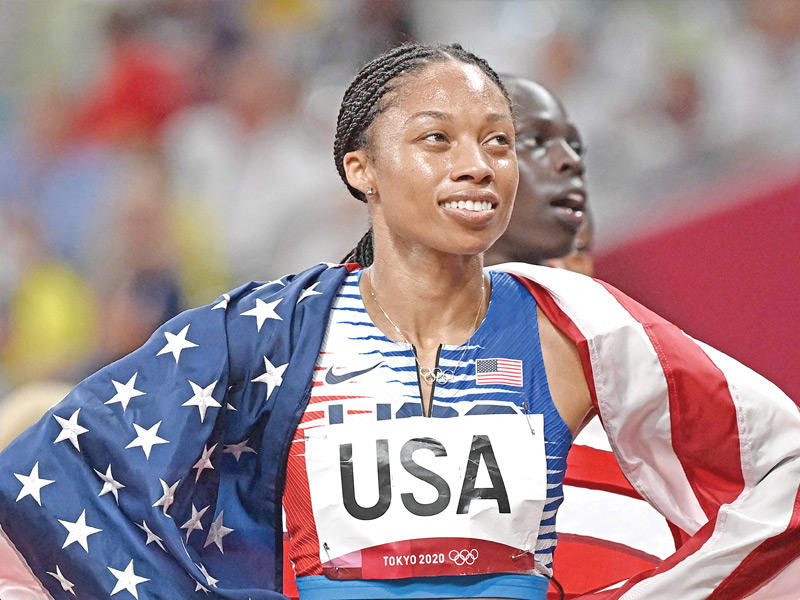 أسطورة ألعاب القوى الأميركية أليسون فيليكس