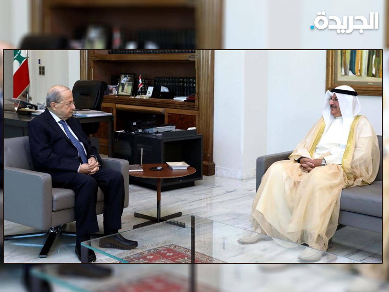 الرئيس عون خلال لقائه سفير الكويت لدى لبنان عبدالعال القناعي