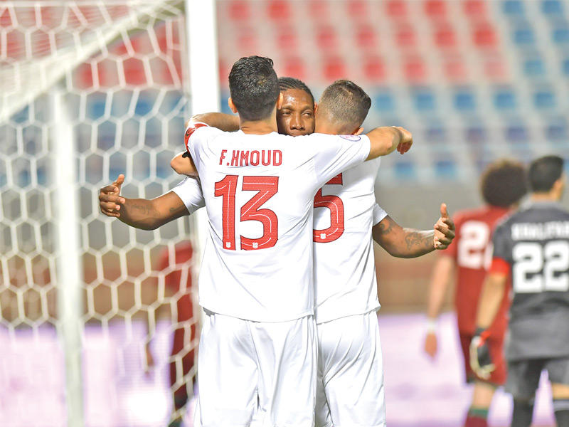 جانب من مباراة الكويت والنصر (تصوير نوفل إبراهيم)