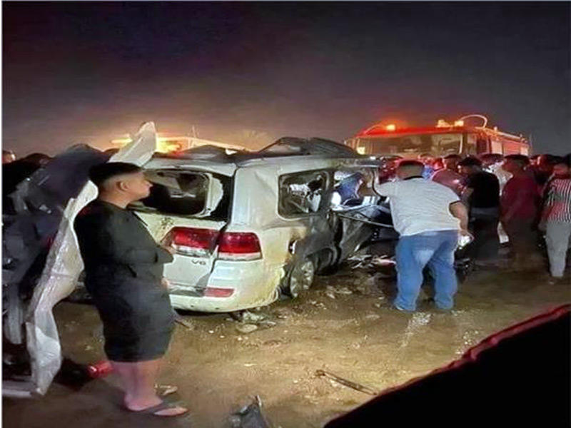 لقي 11 شخصاً بينهم 9 معلّمين، حتفهم في حادث سير جنوب بغداد