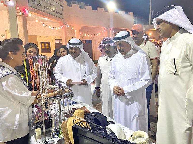 الطريجي خلال حضوره المهرجان الرمضاني 