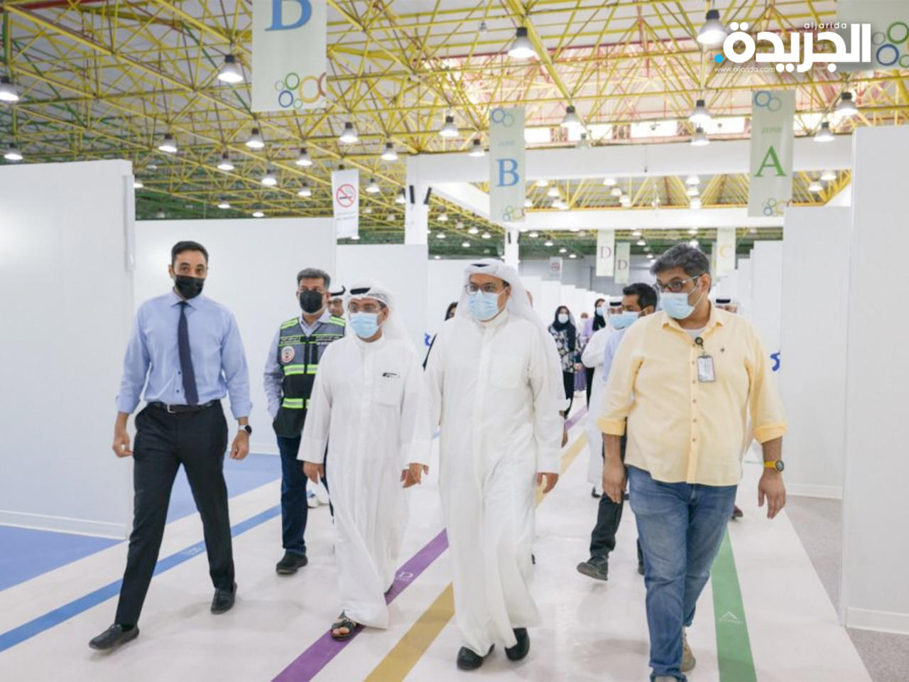 السعيد خلال زيارته لمستشفى الكوبت الميداني