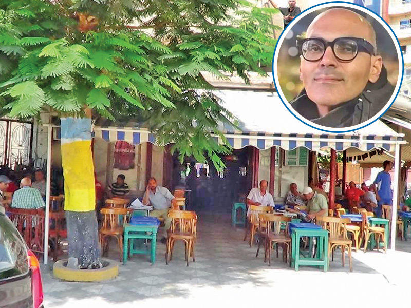 مكان وقوع الحادثة وفي الاطار الرجل المتوفي 