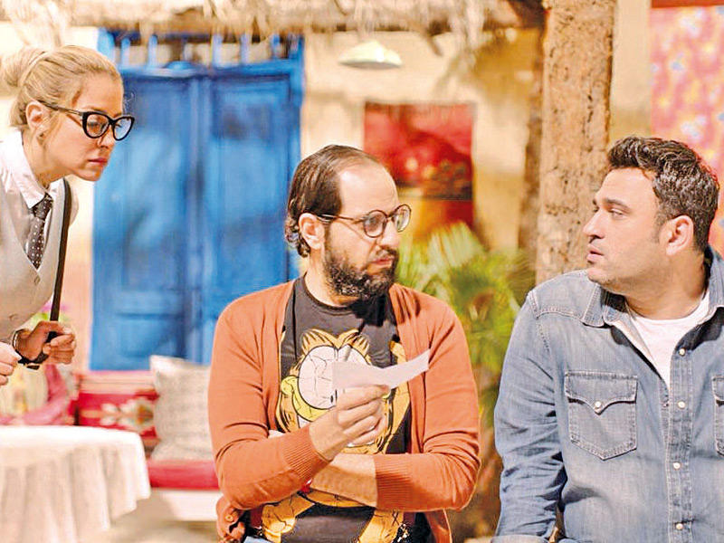 النجم أكرم حسني في أحد أعماله 