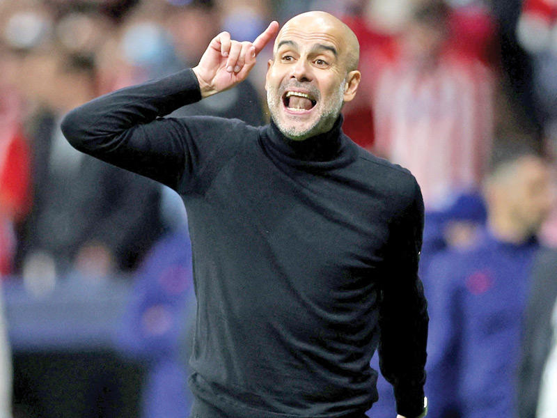   مدرب مانشستر سيتي بيب غوارديولا،