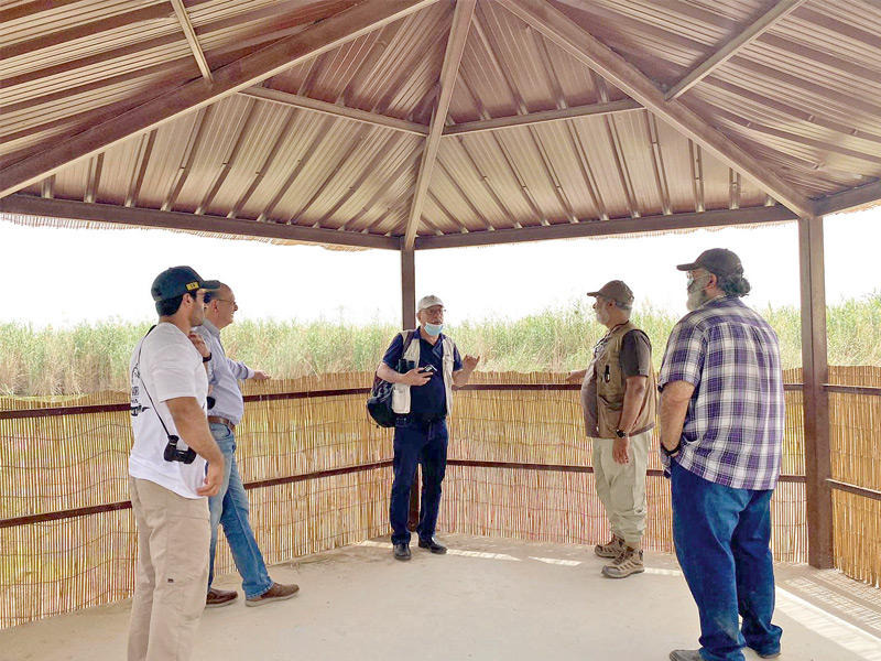 الوفد خلال الزيارة