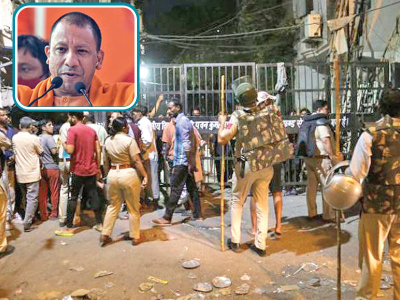 أعمال عنف طائفية تزامنت مع مهرجان هندوسي في 10 أبريل الجاري وفي الاطار يوغي أديتياناث