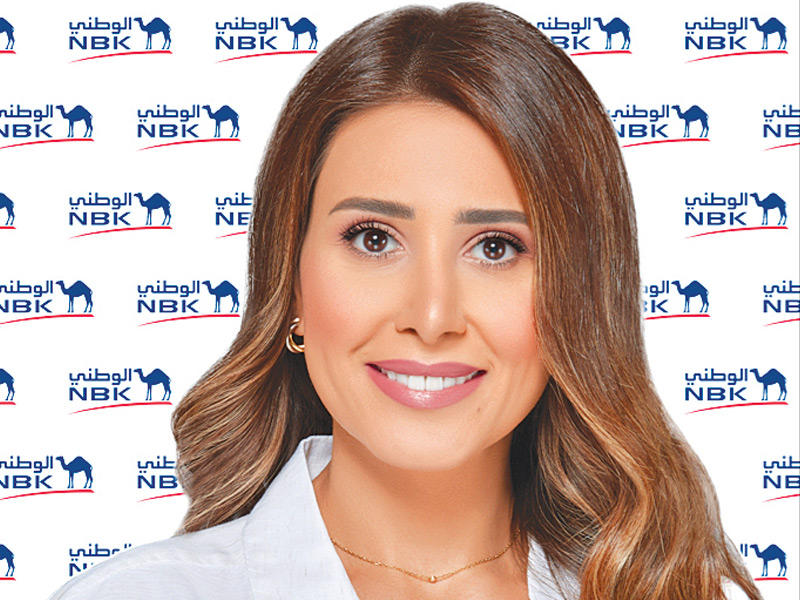 مسؤولة العلاقات العامة في بنك الكويت الوطني أسماء بن حسين