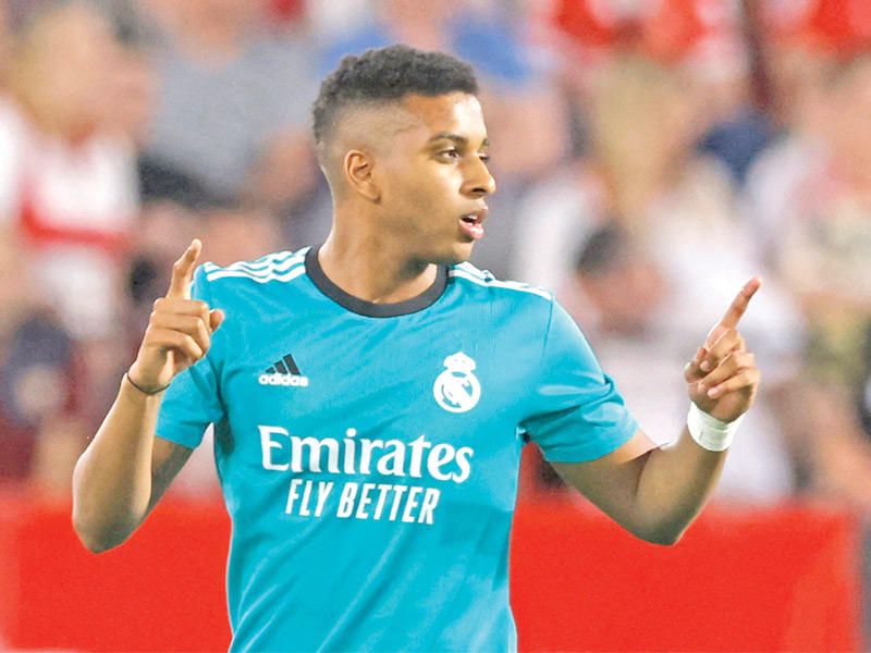  مهاجم ريال مدريد البرازيلي رودريغو جويس