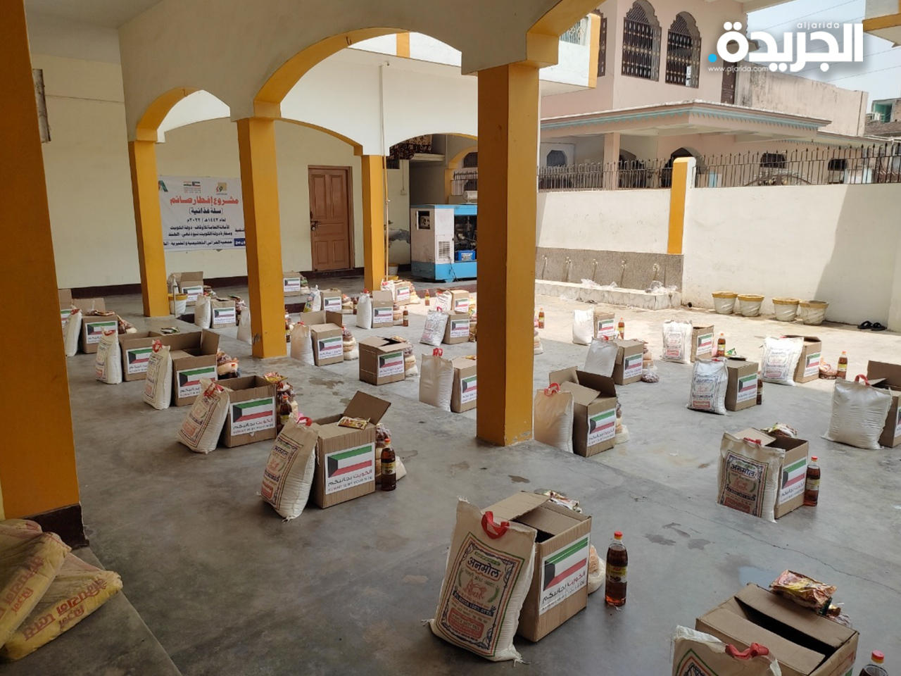 جانب من مشروع إفطار صائم السنوي بتبرع كريم من أهل الخير في الكويت 