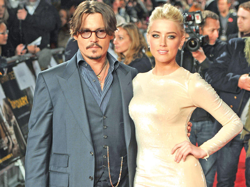 الممثل جوني ديب وأمبير هيرد