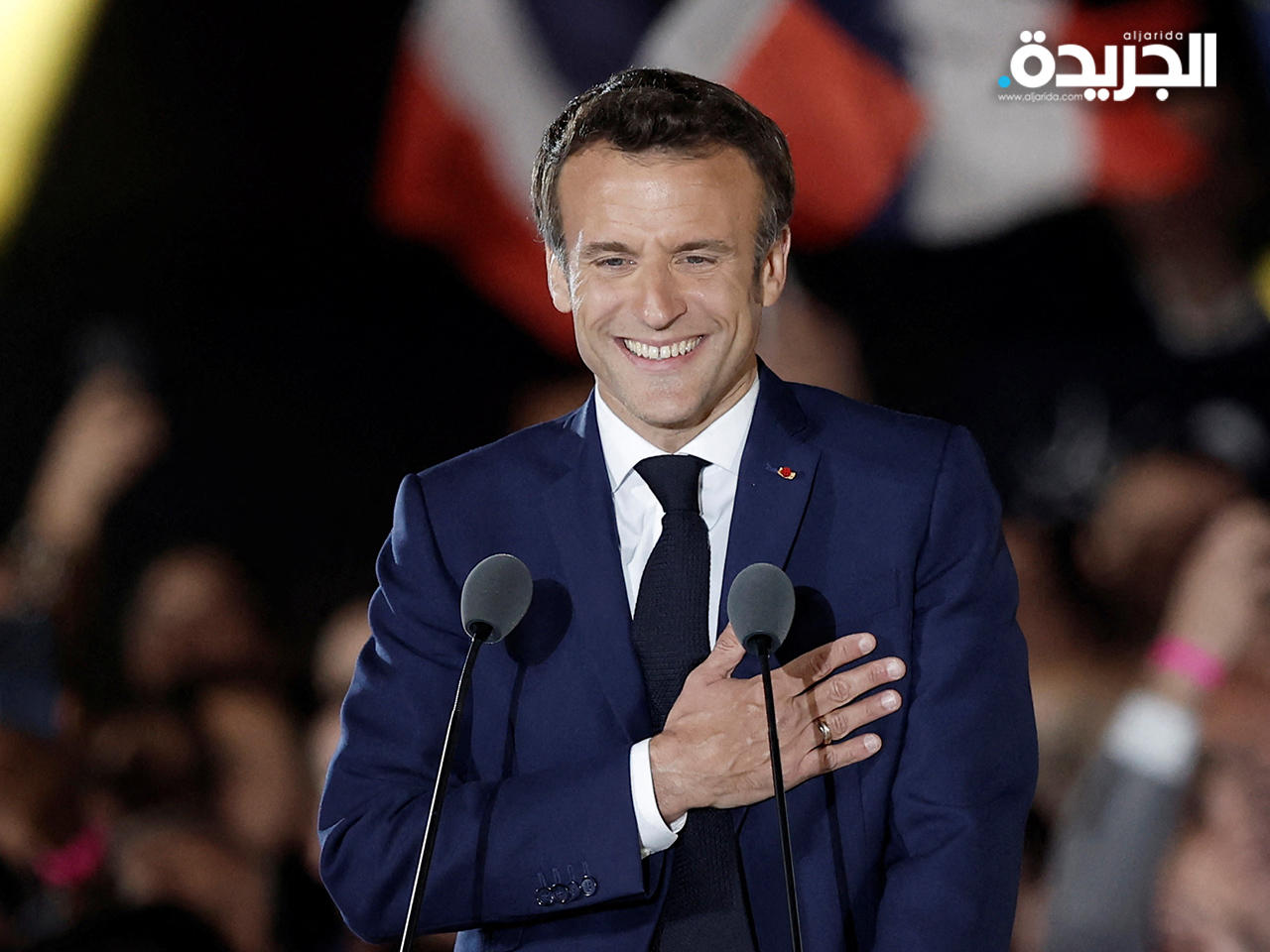 الرئيس الفرنسي ايمانويل ماكرون