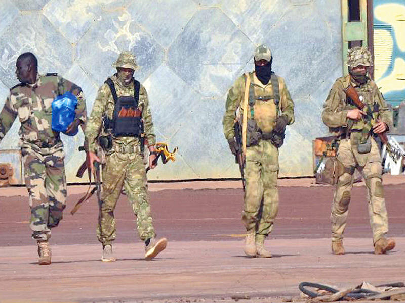 قوات فاغنر الروسية في منطقة جبالي بولاية سيقو