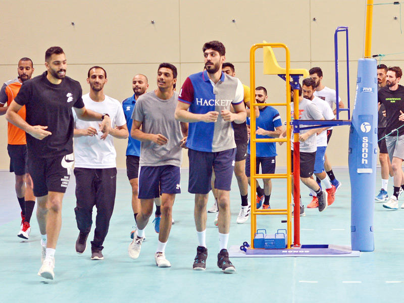 تدريب سابق لمنتخب الكرة الطائرة 