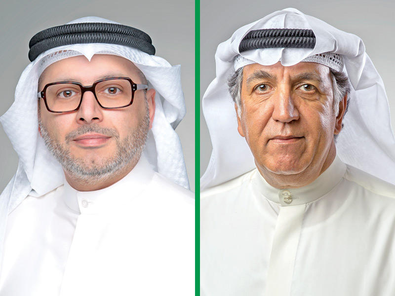 رئيس مجلس إدارة بورصة الكويت، حمد الحميضي -  الرئيس التنفيذي لبورصة الكويت، محمد العصيمي