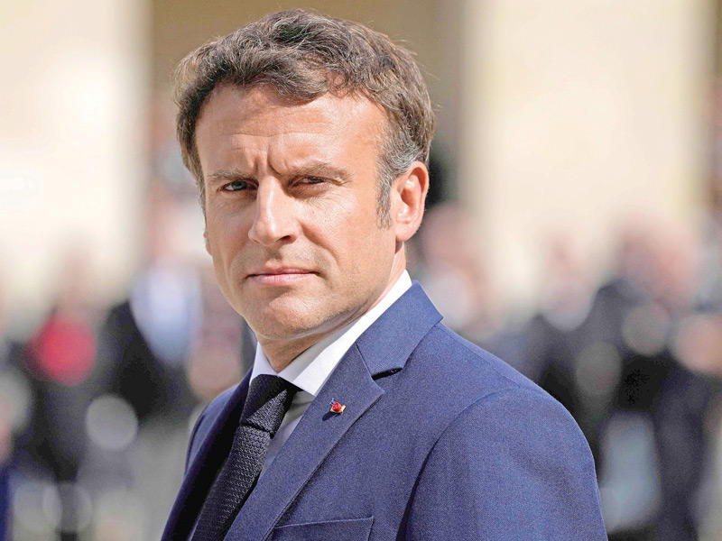 الرئيس الفرنسي ​إيمانويل ماكرون