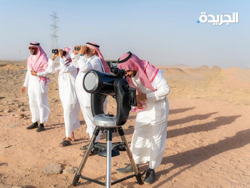 تحري هلال شوال في حوطة تمير بالسعودية