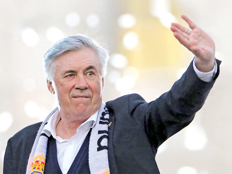 مدرب ريال مدريد كارلو أنشيلوتي