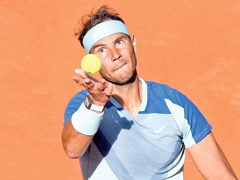 لاعب التنس الإسباني رافائيل نادال