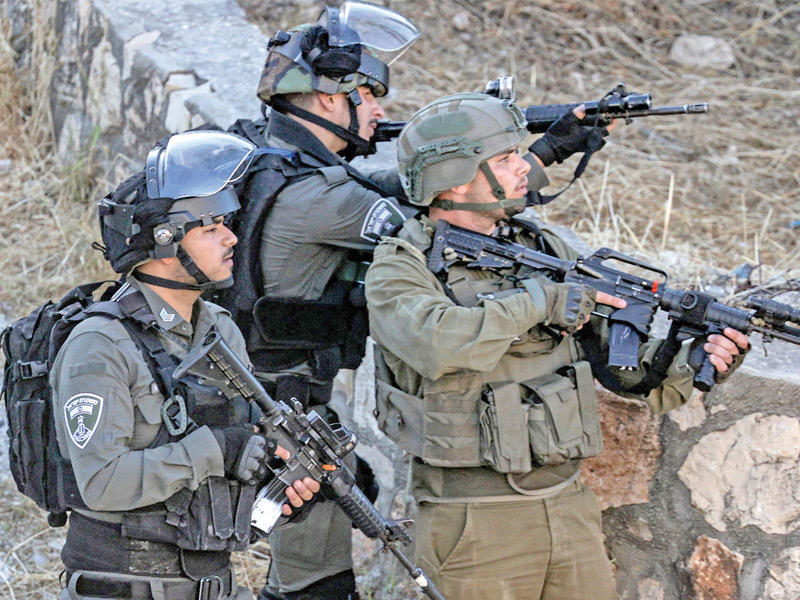 مداهمة بلدة رمانة قرب جنين (أ ف ب)