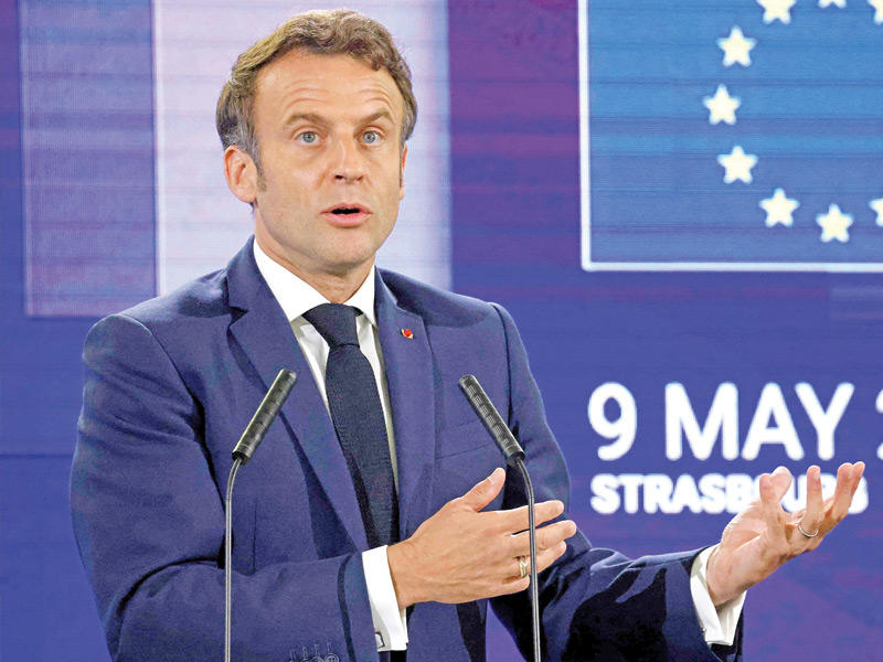الرئيس الفرنسي إيمانويل ماكرون