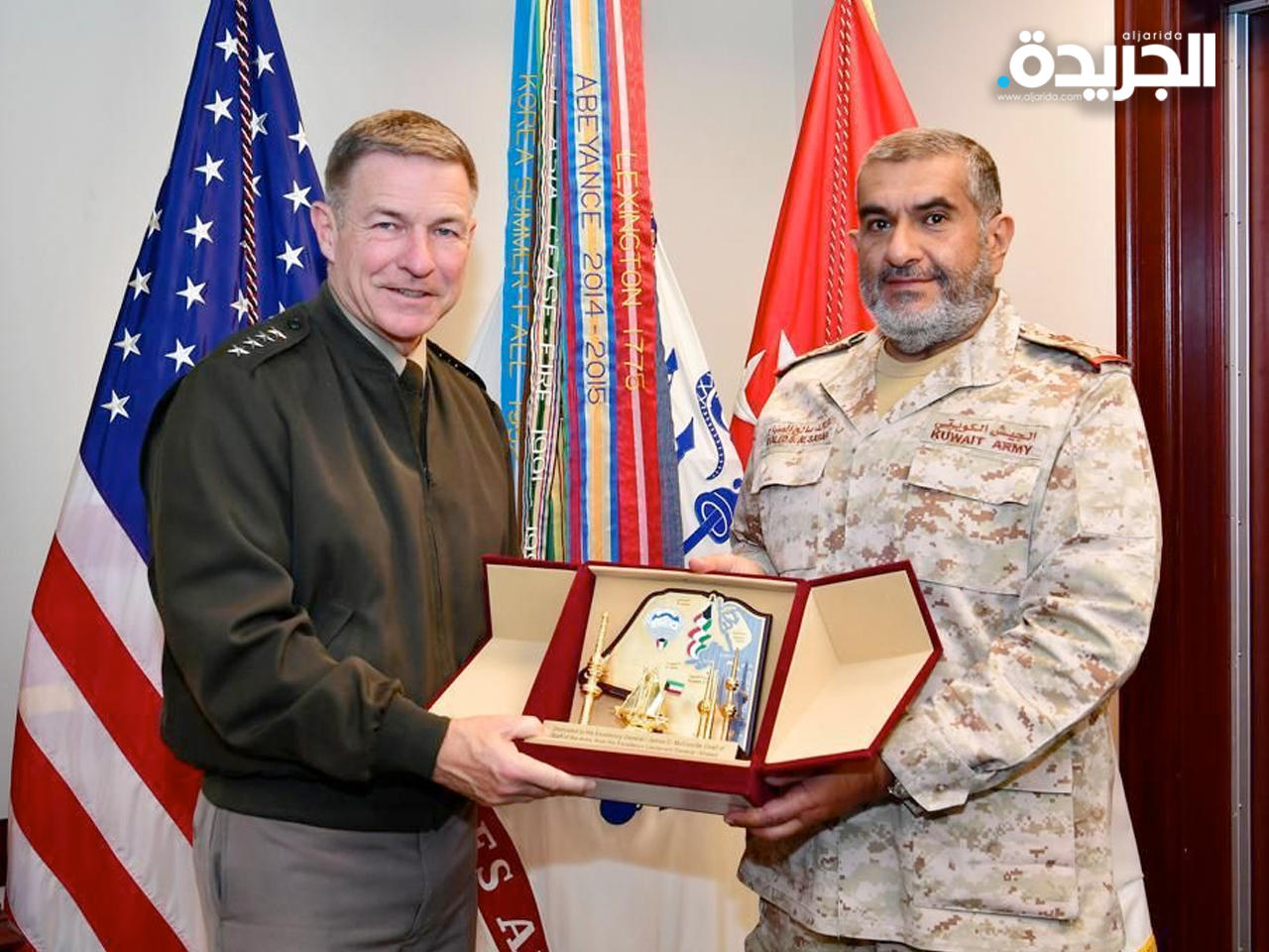 رئيس الأركان يشارك في الدورة الرابعة عشر للجنة العسكرية المشتركة الكويتية الأمريكية