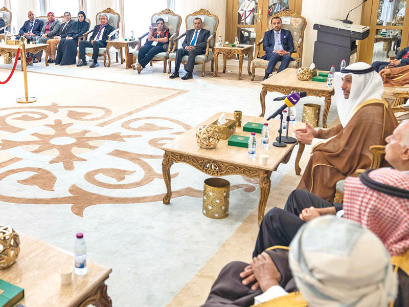 الغانم ملقيا كلمته الترحيبية