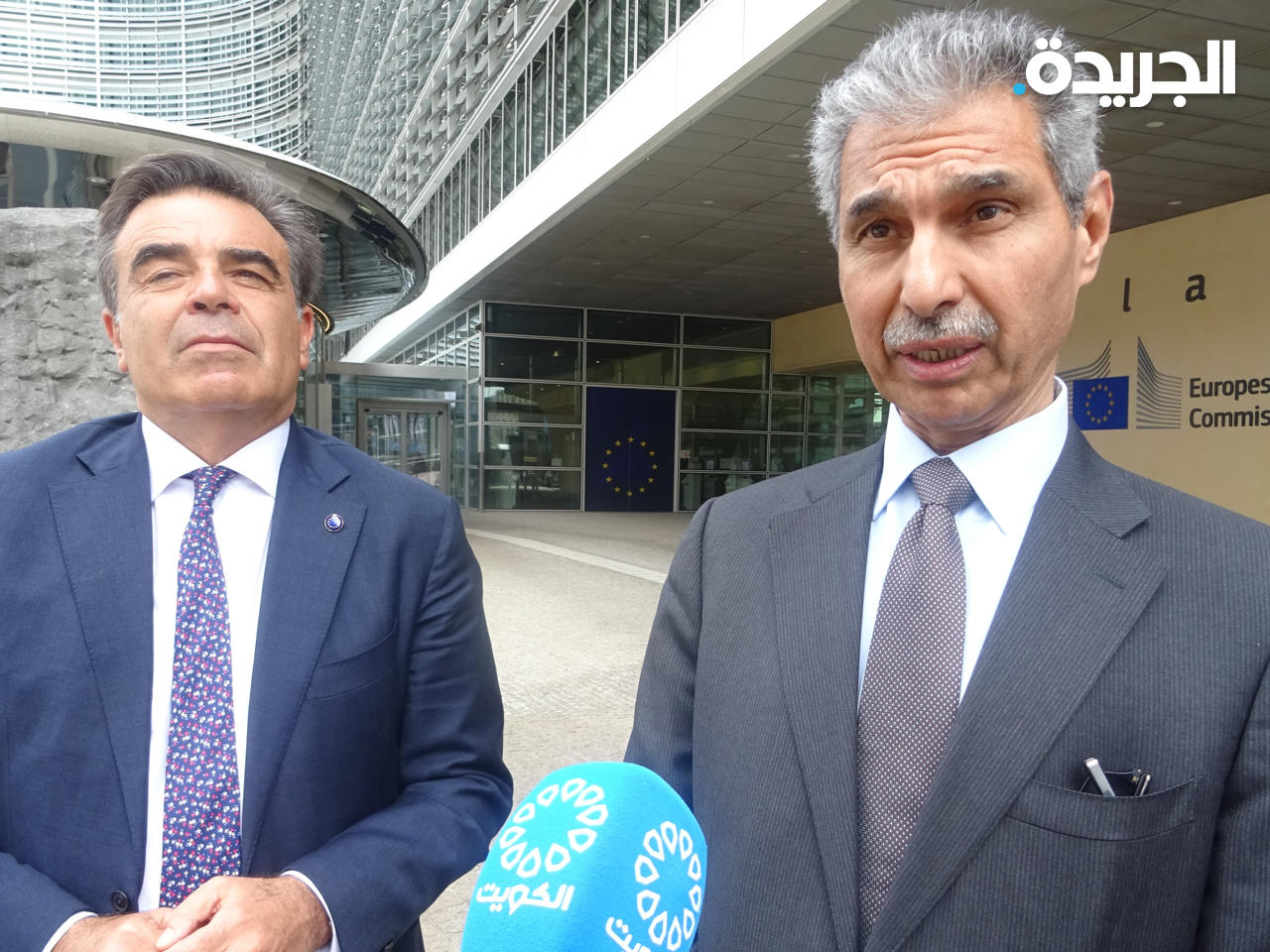 السفير مجدي الظفيري مع نائب رئيسة المفوضية الأوروبية مارغريتيس شيناس