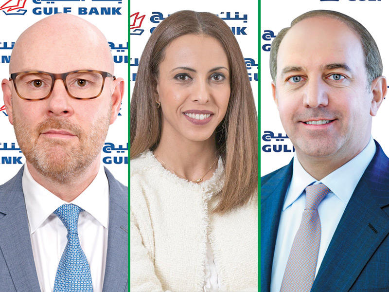 الرئيس التنفيذي طوني ضاهر ورئيسة علاقات المستثمرين وتنظيم المجموعة المالية EFG Hermes دلال الدوسري ورئيس المديرين الماليين ديفيد تشالينور