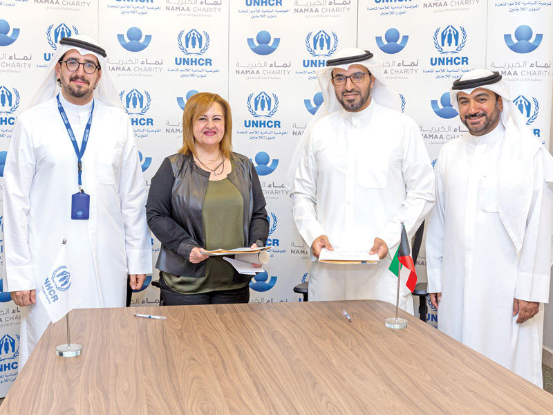 نماء الخيرية توقِّع اتفاقية مع مفوضية اللاجئين لدعم التعليم 