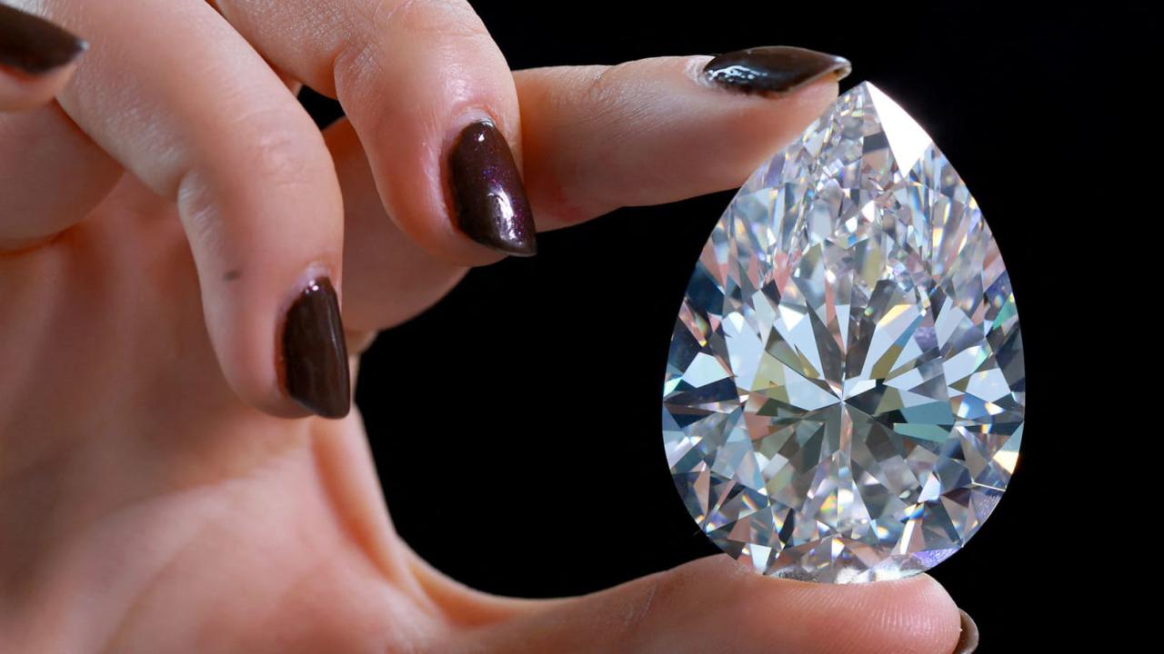 بيع أكبر ماسة بيضاء عرفتها المزادات مقابل 18,8 مليون دولار