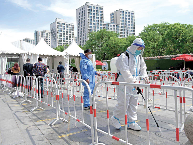 جانب من الاجراءات الصحية 