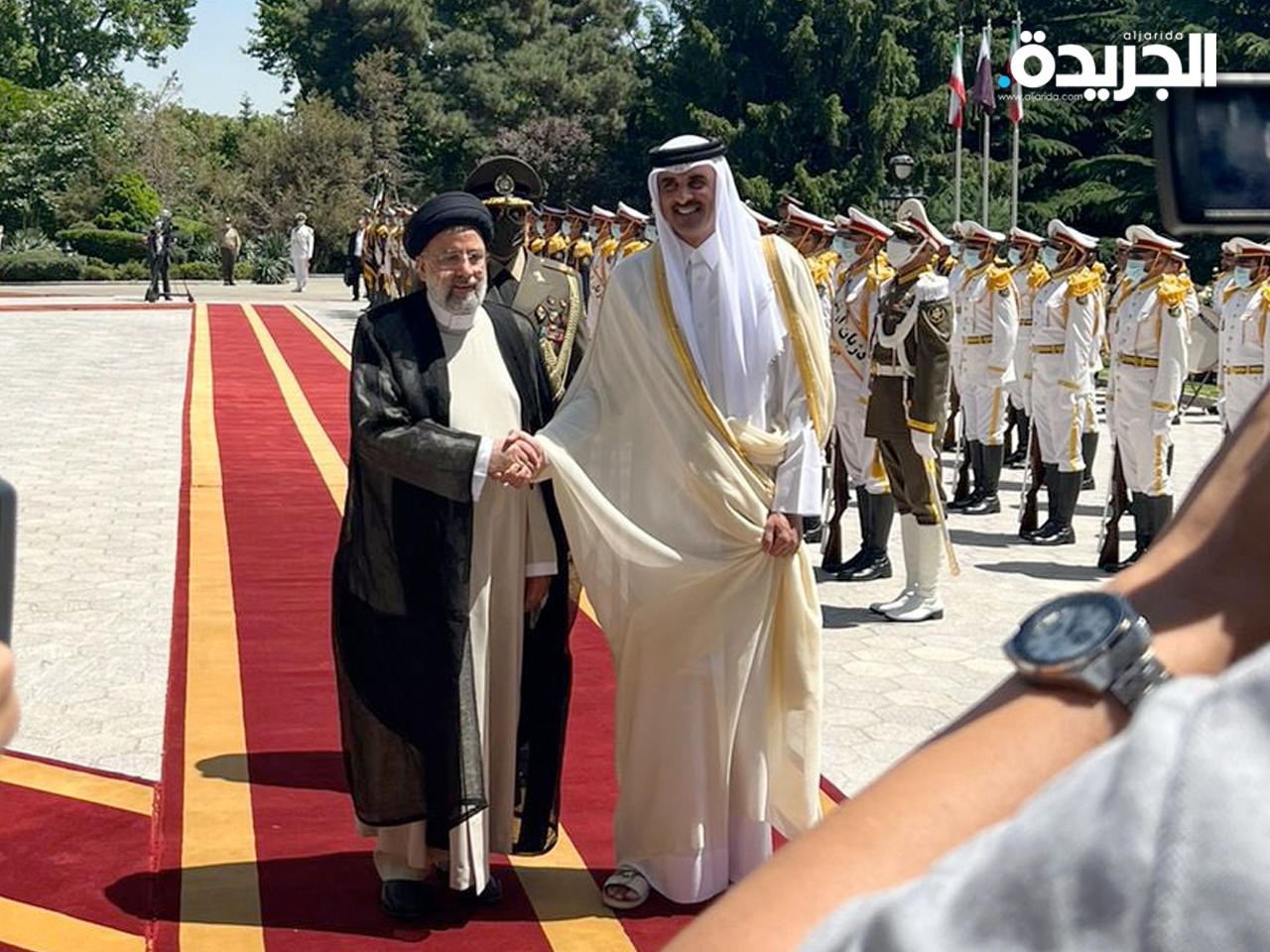 أمير قطر يصل طهران في زيارة رسمية