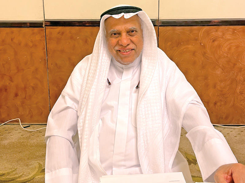 نائب رئيس مجلس الإدارة، سليمان الجابر خلال الجمعية العمومية