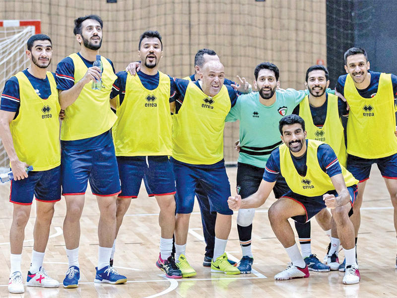 جانب من تدريب منتخب الصالات 