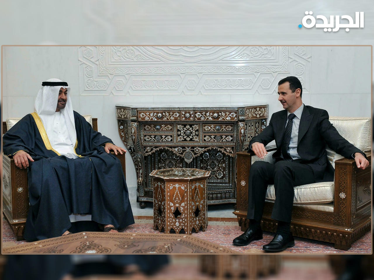  الأسد وبن زايد - صورة أرشيفية