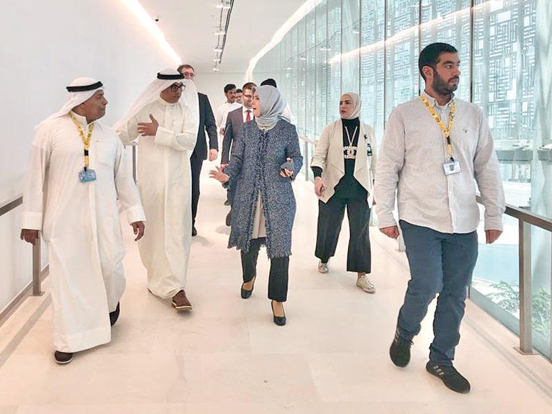 جانب من زيارة سفيرة تركيا لدى الكويت عائشة كويتاك 